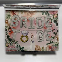 Rose Gold / Silver Bride To Be Balloon Set