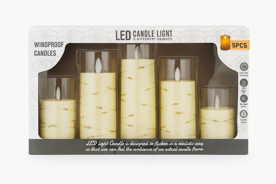 Big 5pcs LED Candle Light