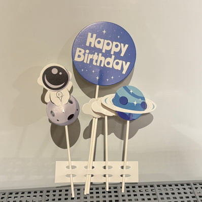 Spiderman, Space & Mario Cake Topper