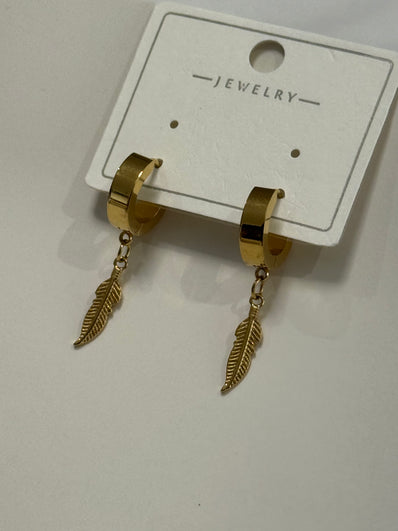 Feather Men Earring