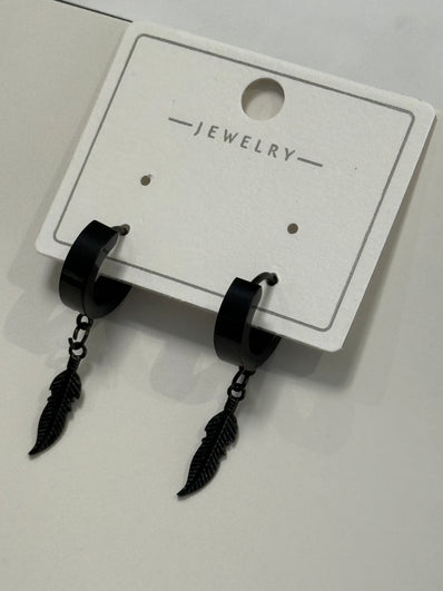 Feather Men Earring