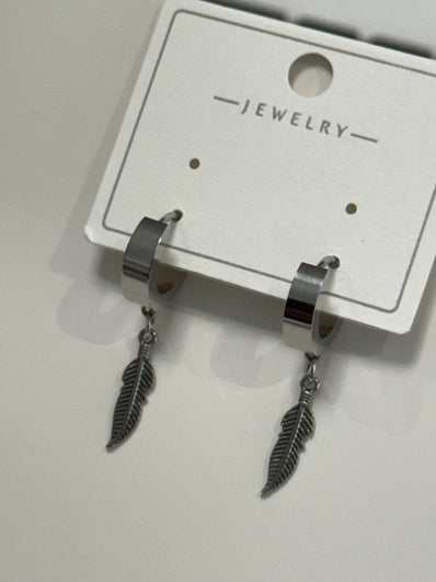 Feather Men Earring