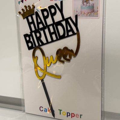 Birthday King, Queen, Prince & Princess Cake Topper
