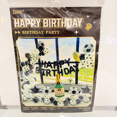 Soccer Theme Birthday Decoration Set
