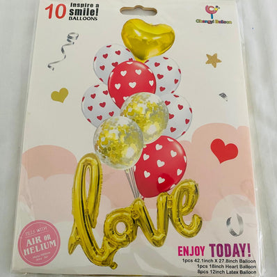 Love 10pcs Balloon Set