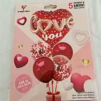 Love You 5pcs Balloon Set