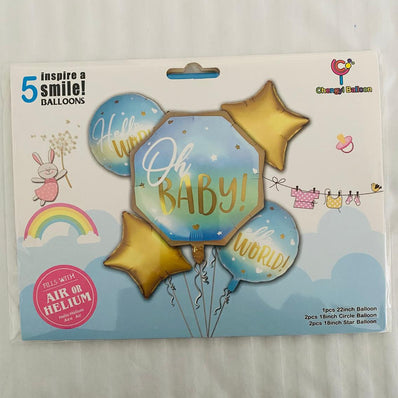 Oh Baby Blue/ Pink Balloon Set
