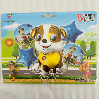Rubble Paw Patrol 5pcs Balloon Set