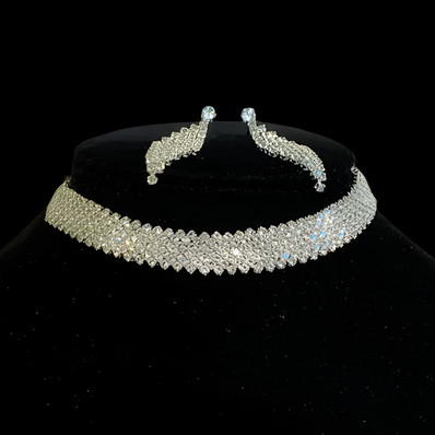 Rhinestone Sparkle Jewellery set