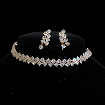 Elegant Crystal Jewellery Set