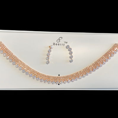 Rhinestone and Crystal Jewellery Set