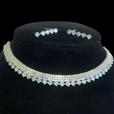 Rhinestone and Crystal Jewellery Set