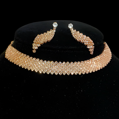 Rhinestone Sparkle Jewellery set