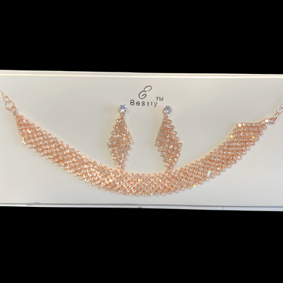 Rhinestone Sparkle Jewellery set
