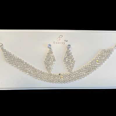 Rhinestone Sparkle Jewellery set