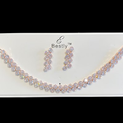 Elegant Crystal Jewellery Set