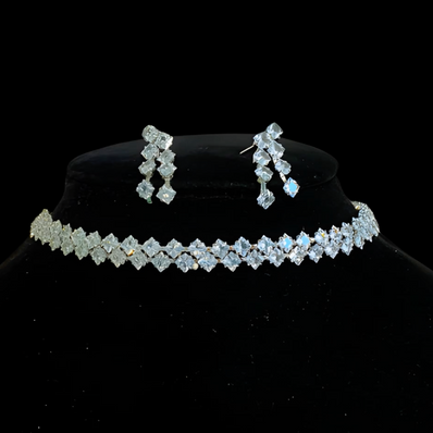 Elegant Crystal Jewellery Set