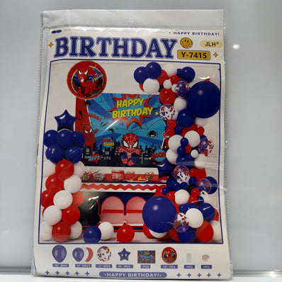 Spider-Man Theme Birthday Decoration Set