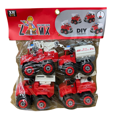 DIY 4pcs Take-Apart Vehicle Set