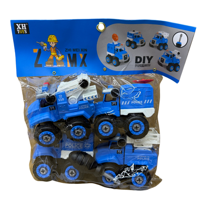 DIY 4pcs Take-Apart Vehicle Set