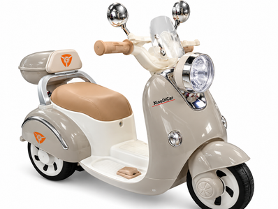 Retro-Style Kids Motorbike Ride-On