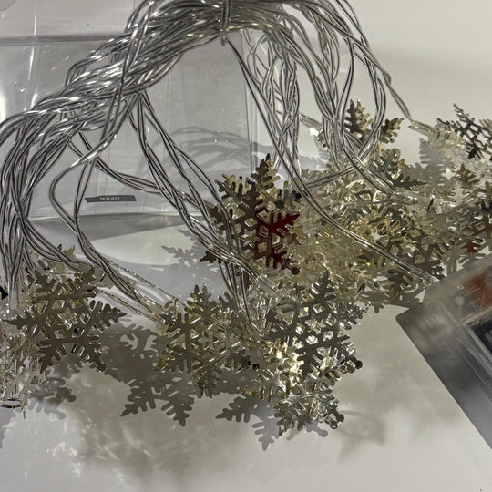 Snow Flake Metal String Light