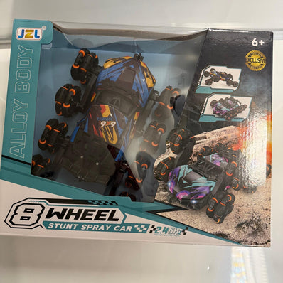 8-Wheel Alloy Stunt Spray Car