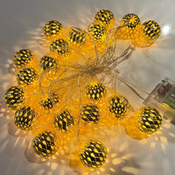 Big Morrocan Gold & Silver String Light