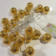 Big Morrocan Gold & Silver String Light