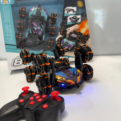 8-Wheel Alloy Stunt Spray Car