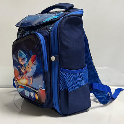 3D Shark-Rocket Kids School Backpack