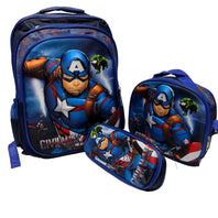 3pcs Boys School Backpack