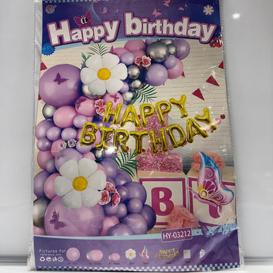 Flower & Butterfly Balloon Set