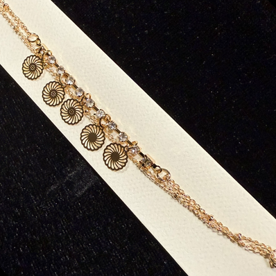 Spiral Sunburst Chain Bracelet