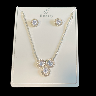 Diamond Simulant Jewellery Set