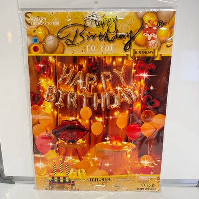 Heart Theme Birthday Party Balloon Set