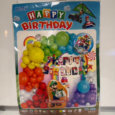Super Mario Theme Birthday Decoration Set