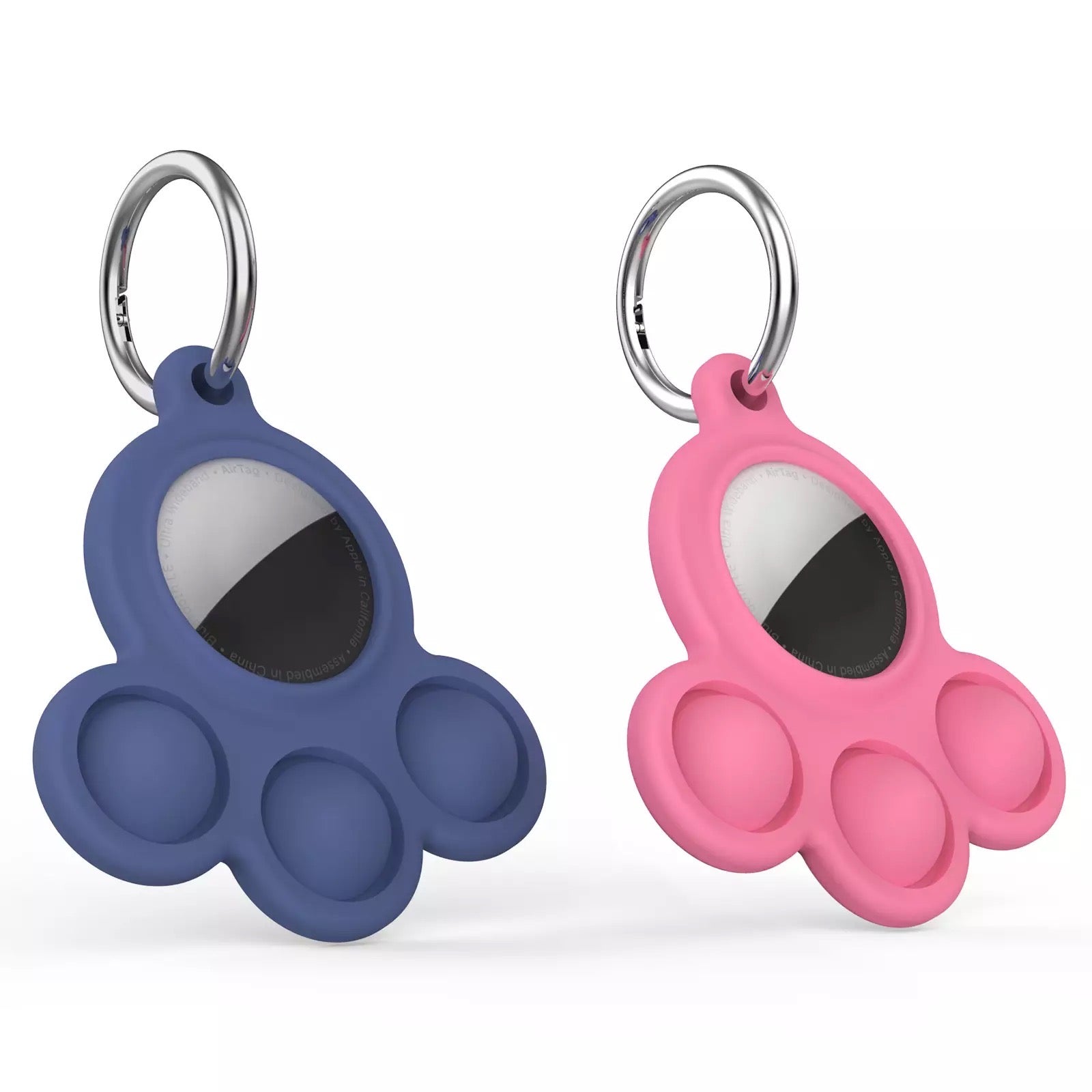 Push Pop Bubble Airtag case Keychain