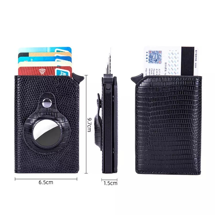 Pop-up Slim Pocket Wallet with Airtag Holder.