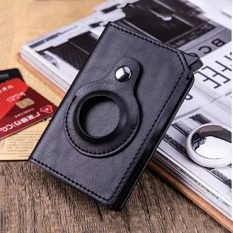 Pop-up Slim Pocket Wallet with Airtag Holder.
