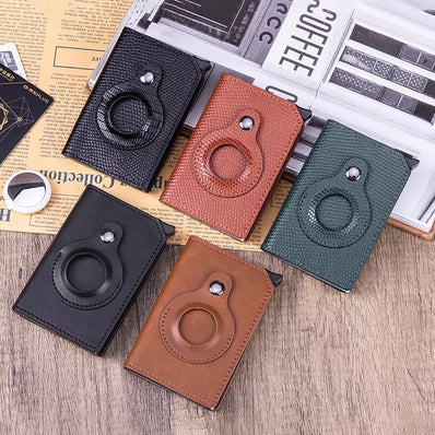 Pop-up Slim Pocket Wallet with Airtag Holder.