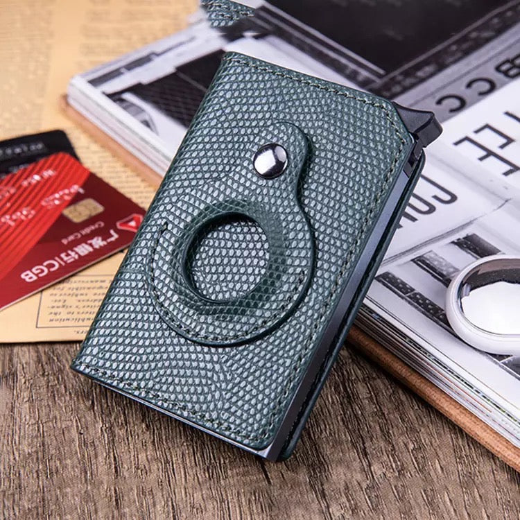 Pop-up Slim Pocket Wallet with Airtag Holder.