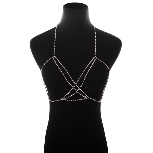 Chest Harness Rhinestone Body Chain – Gifted Freaker