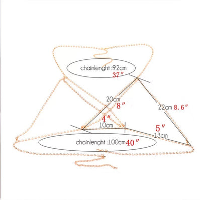 Chest Harness Rhinestone Body Chain