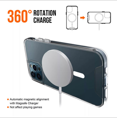 iPhone wireless charging and Magnetic Clear case 