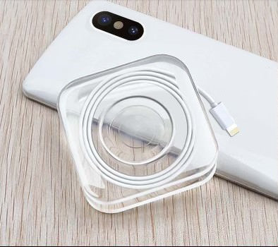 Nanotechnology wall Cell Phone support and charger organiser