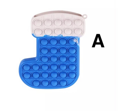 Push Pop Christmas Socks