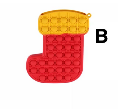 Push Pop Christmas Socks