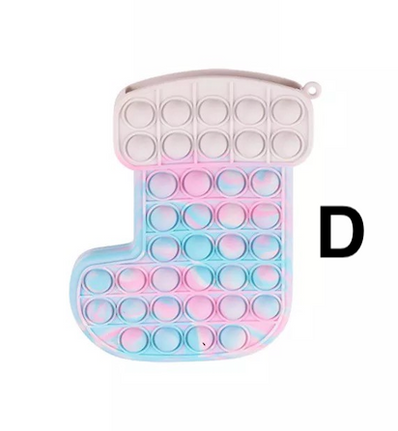 Push Pop Christmas Socks