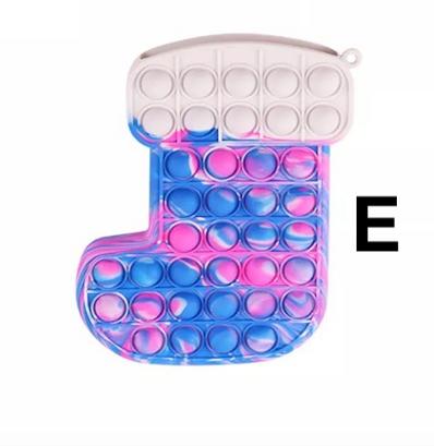 Push Pop Christmas Socks